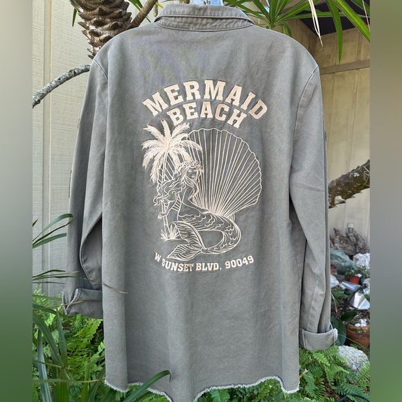 Spell Mermaid Twill Jacket Khaki BNWT Size XL - Picture 6 of 10